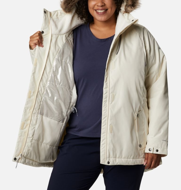 Columbia Suttle Mountain II Isolerte Jakker Dame Pisket Krem | Plus Size 73125Z